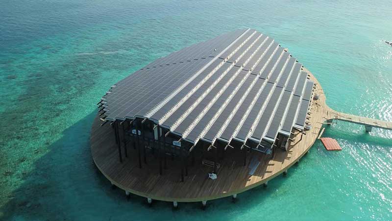 Hotel ubicado en isla privada es impulsado sólo por energía solar